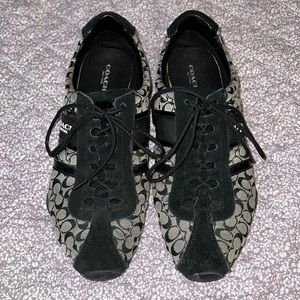 Coach Black Flat Tennis Shoes